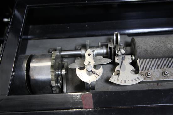 A 19th century Swiss Concerto Piccolo musical box, table case